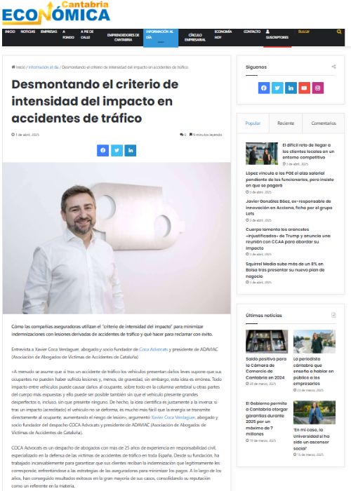 Prensa Cantabria Economia Marzo 2025