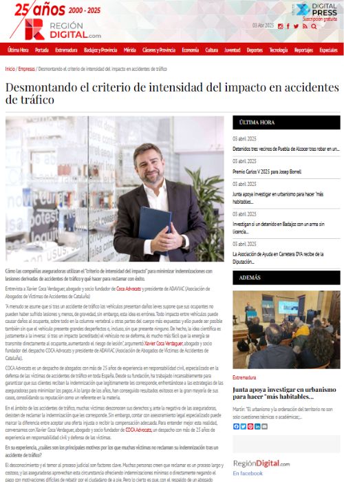 Prensa Coca Advocats Región Digital